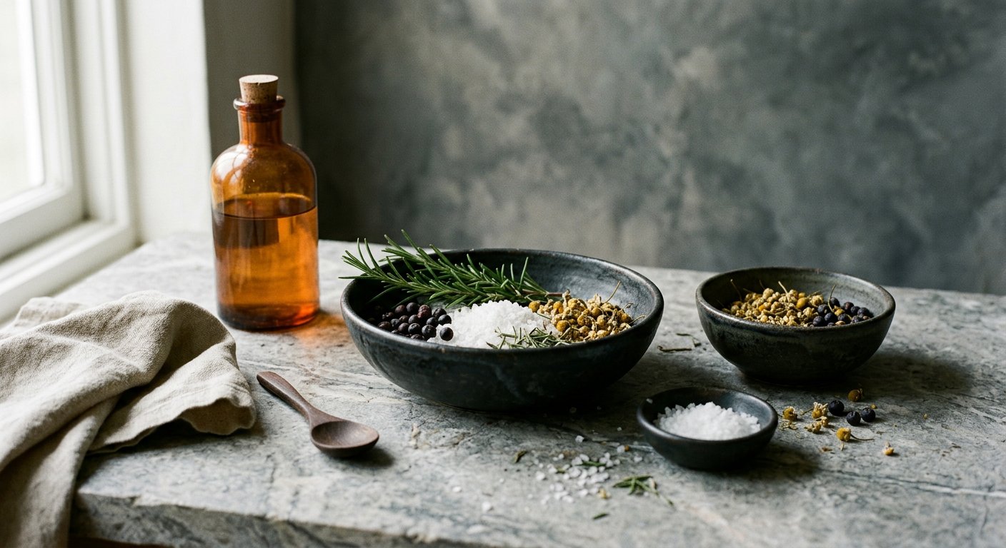 Botanical ingredients in the Aurelle apothecary