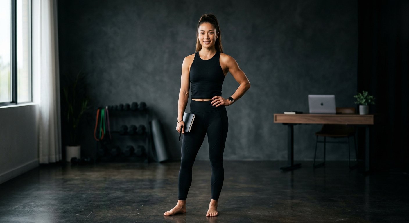Dr. Lena Voss, Founder & physician, transformed by Kai Lennox