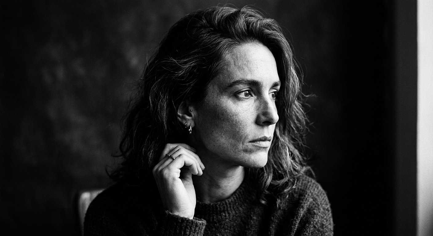 Black and white portrait