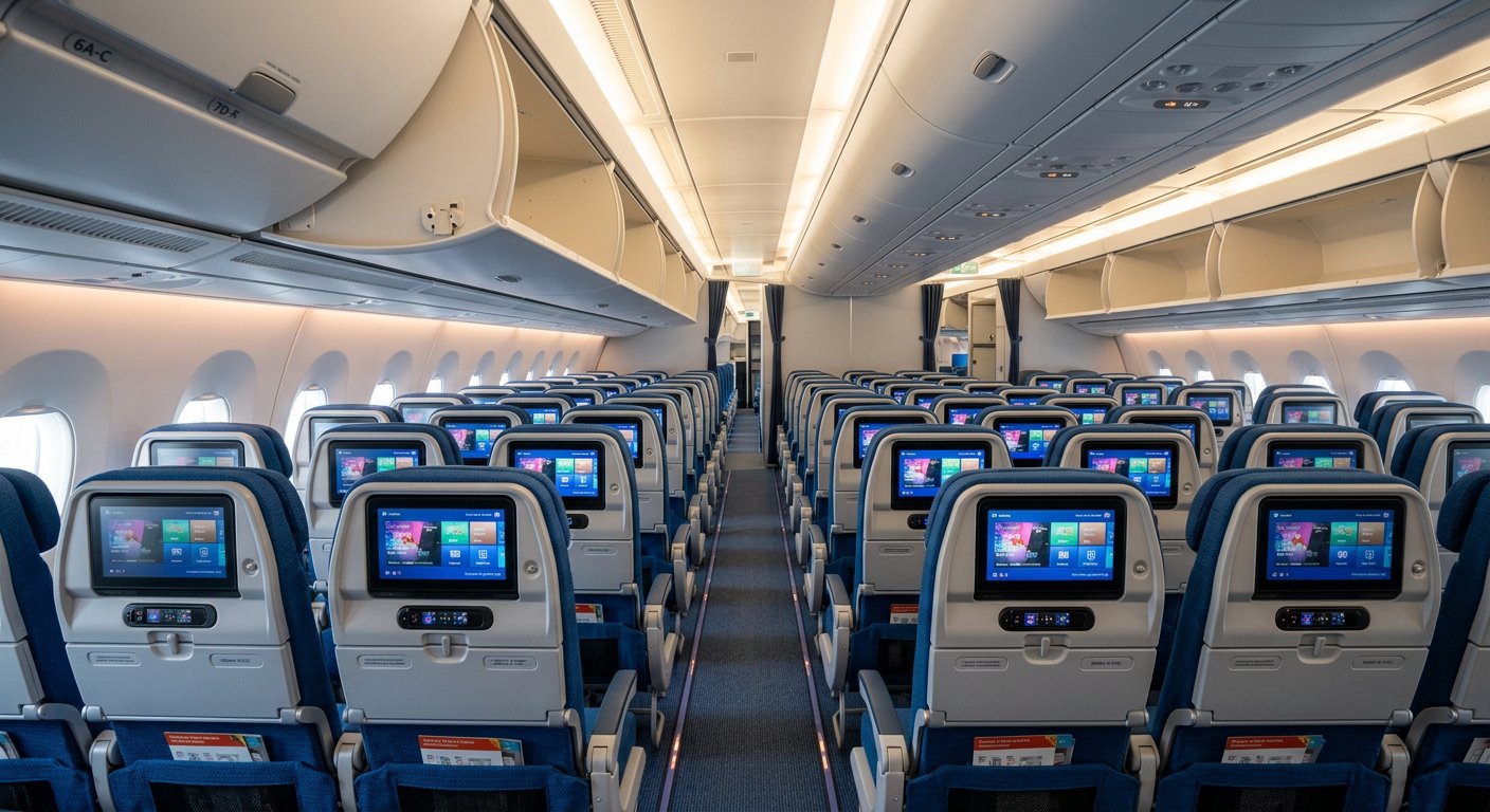 Economy class cabin interior