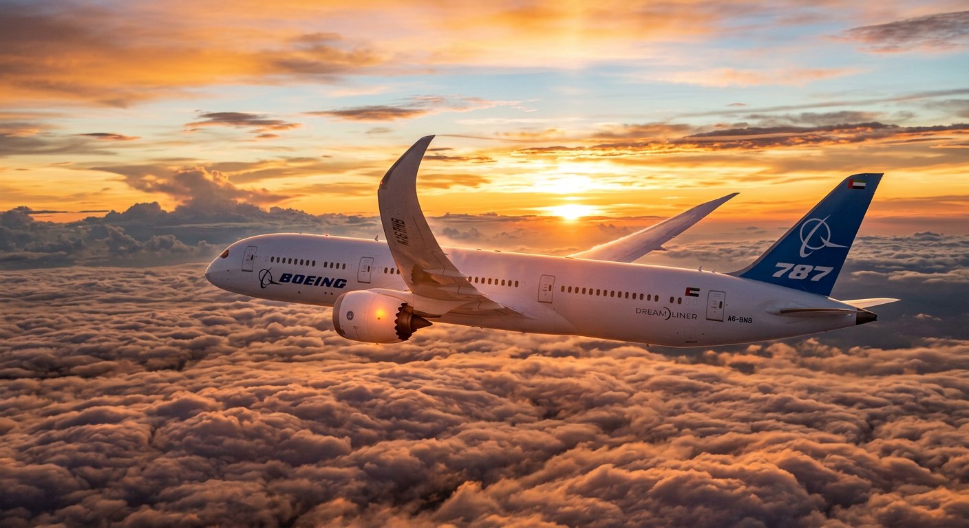 Boeing 787-9 Dreamliner in flight