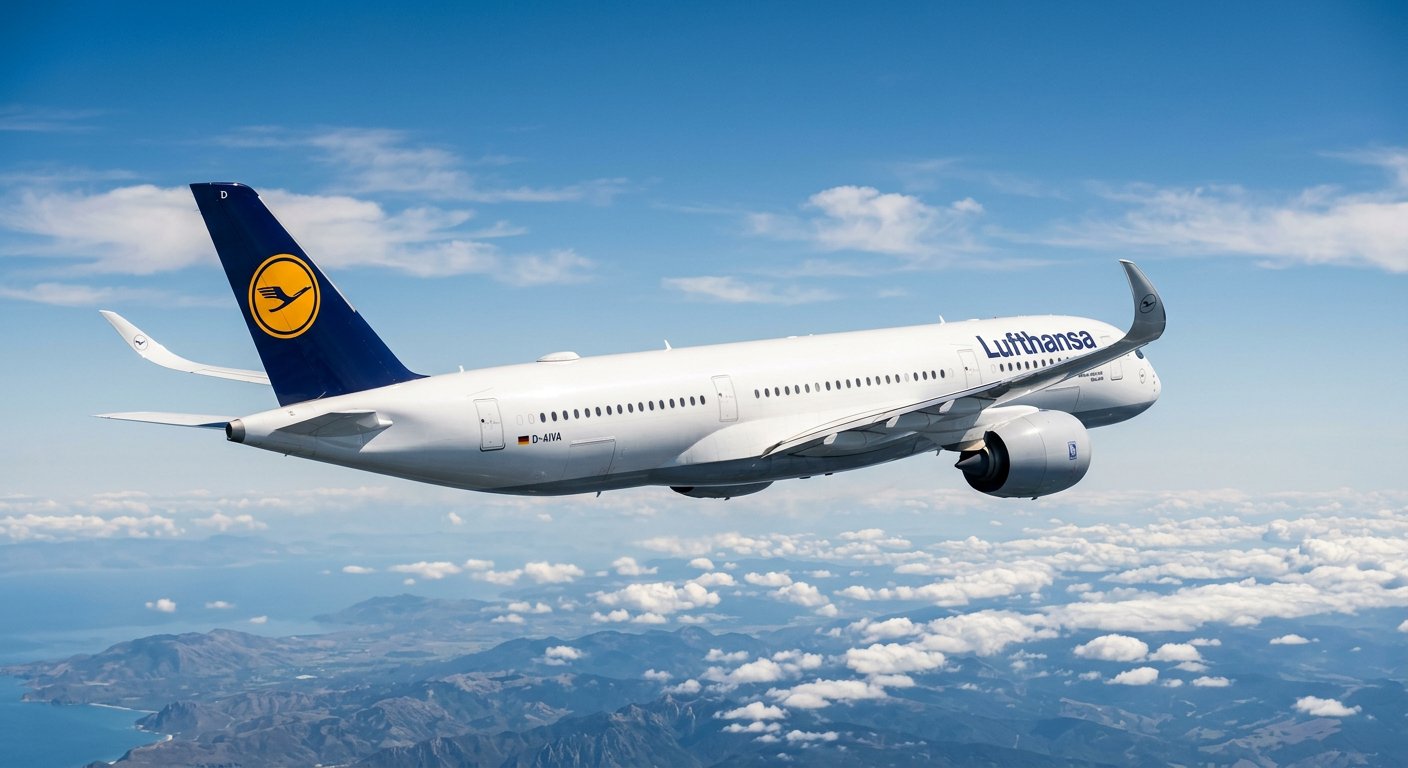 Airbus A350-900 in flight